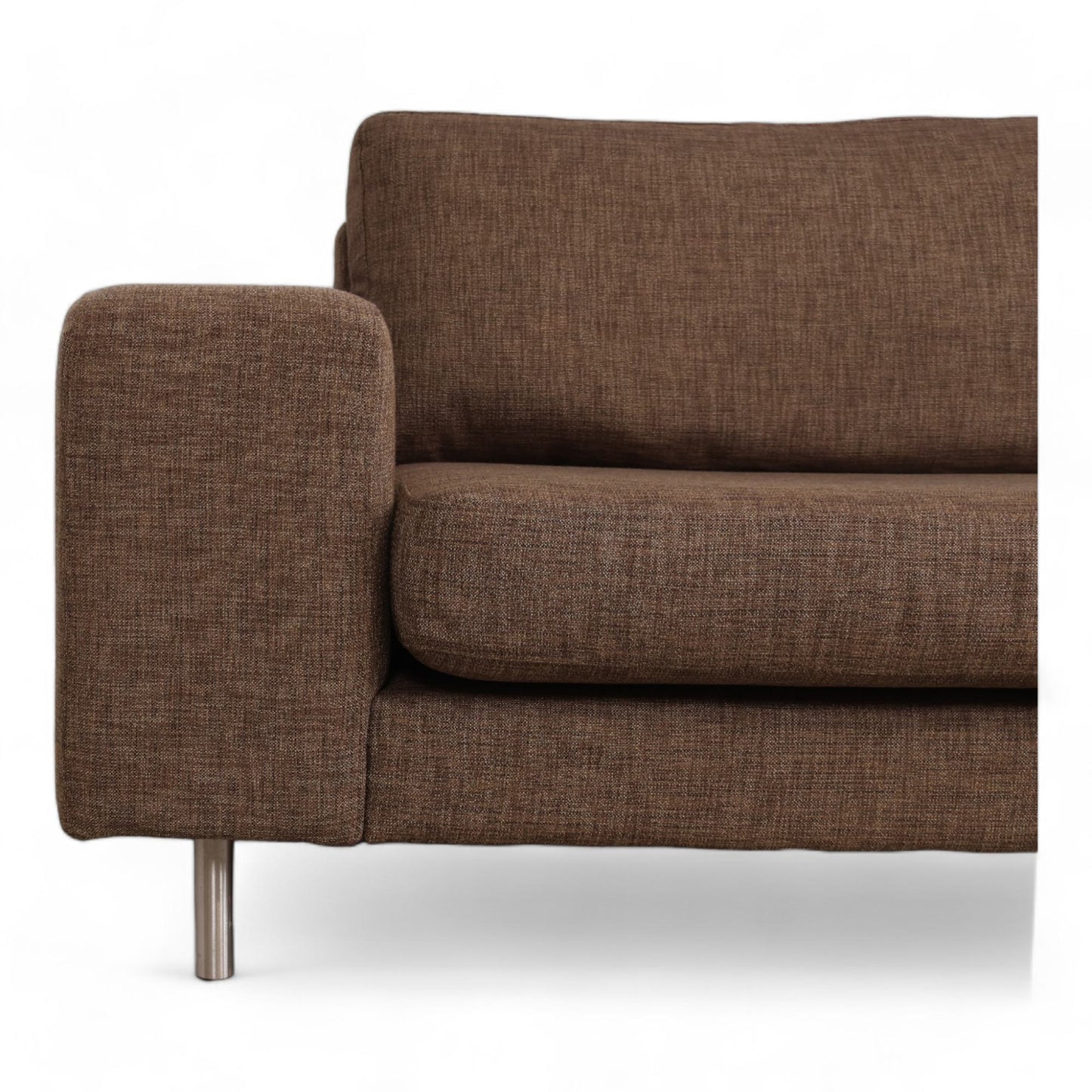 Nyrenset | Brun Litsofa 3-seter sofa med avtagbare trekk