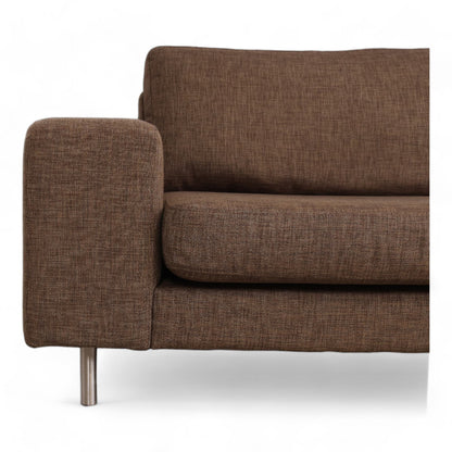 Nyrenset | Brun Litsofa 3-seter sofa med avtagbare trekk