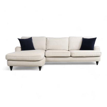 Nyrenset | Lys Beige Sofa med Sjeselong