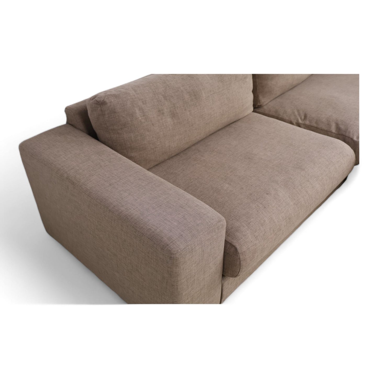 Nyrenset | Brun Bolia Sepia 3-seter sofa med puff