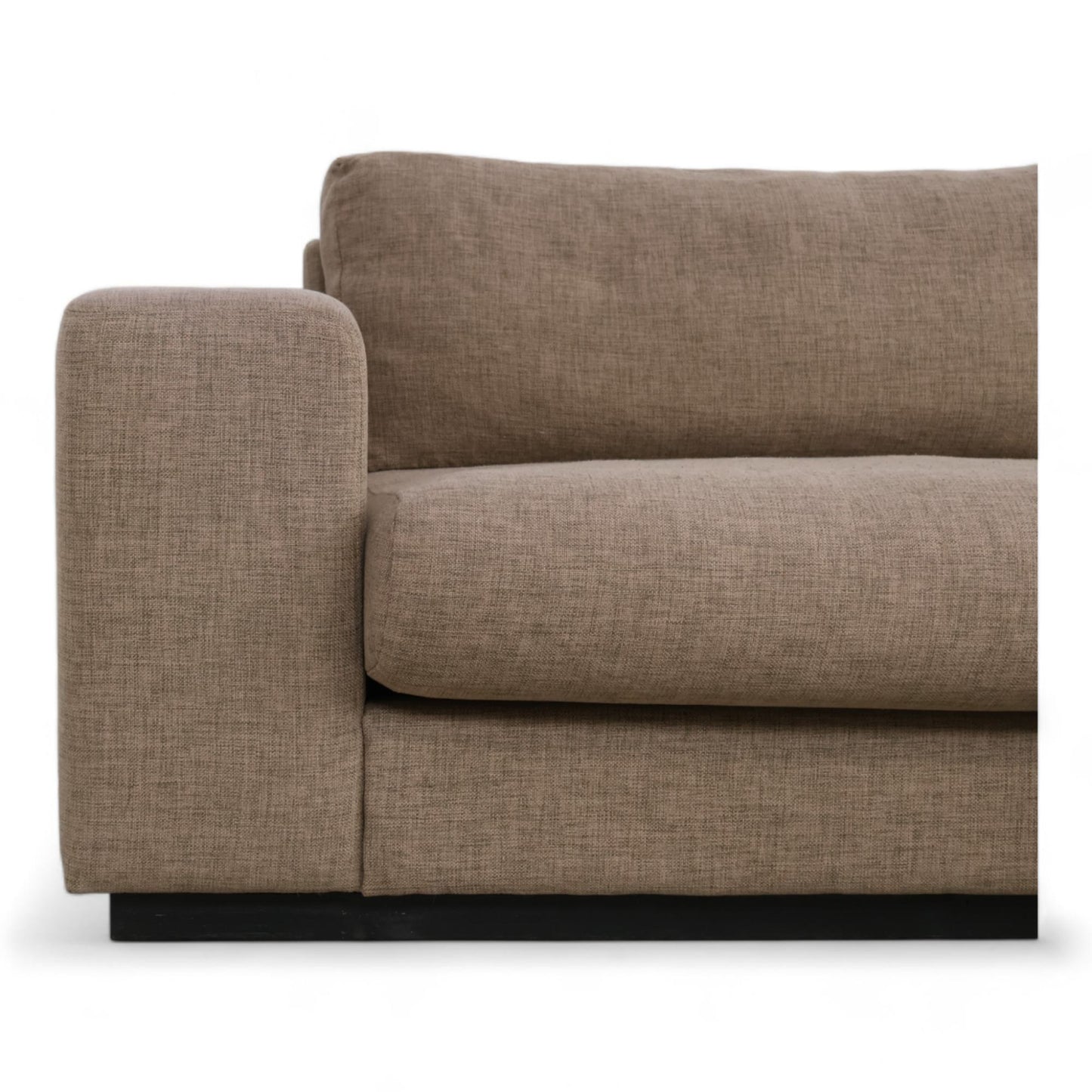 Nyrenset | Brun Bolia Sepia 3-seter sofa med puff