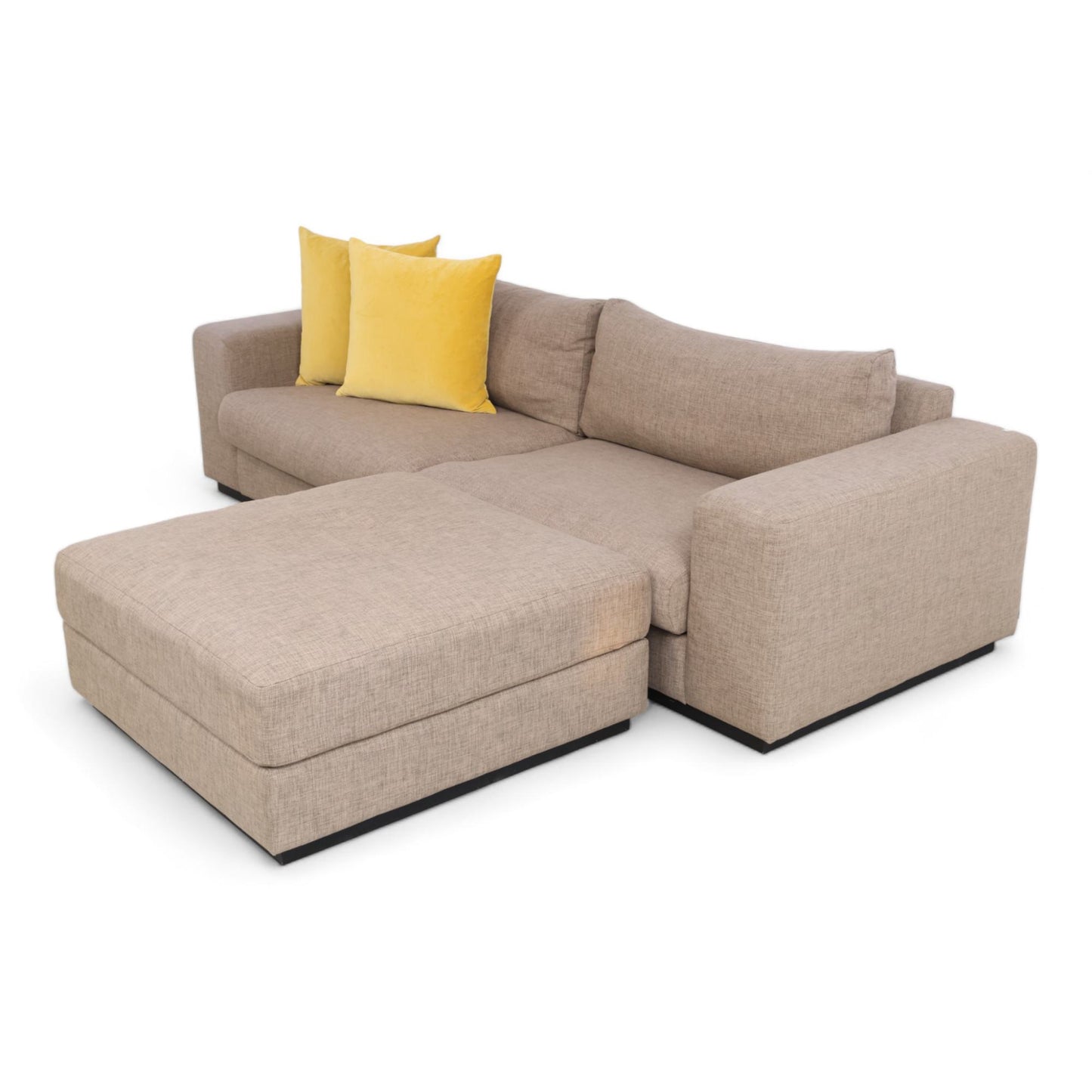 Nyrenset | Brun Bolia Sepia 3-seter sofa med puff