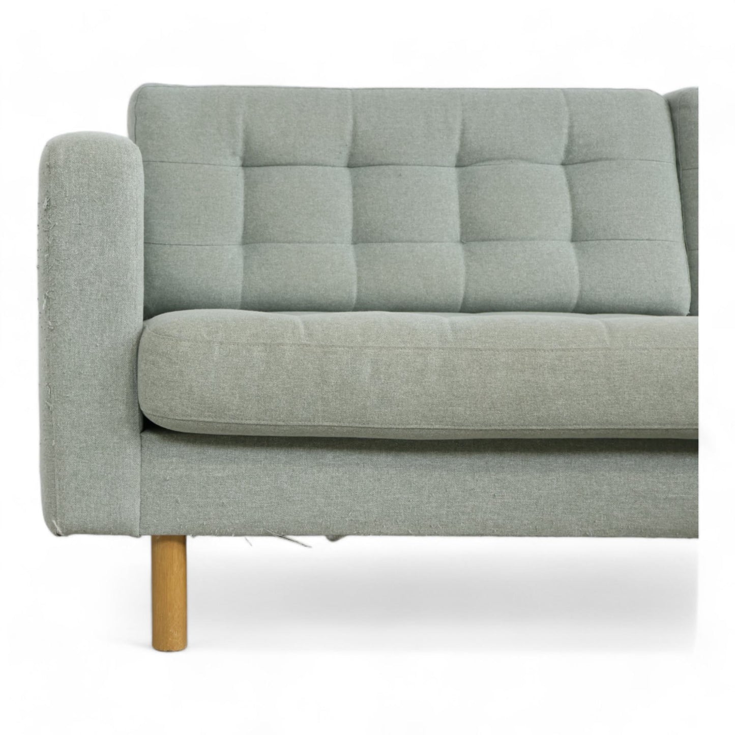 Nyrenset | Ikea Landskrona 3-seter sofa med puff