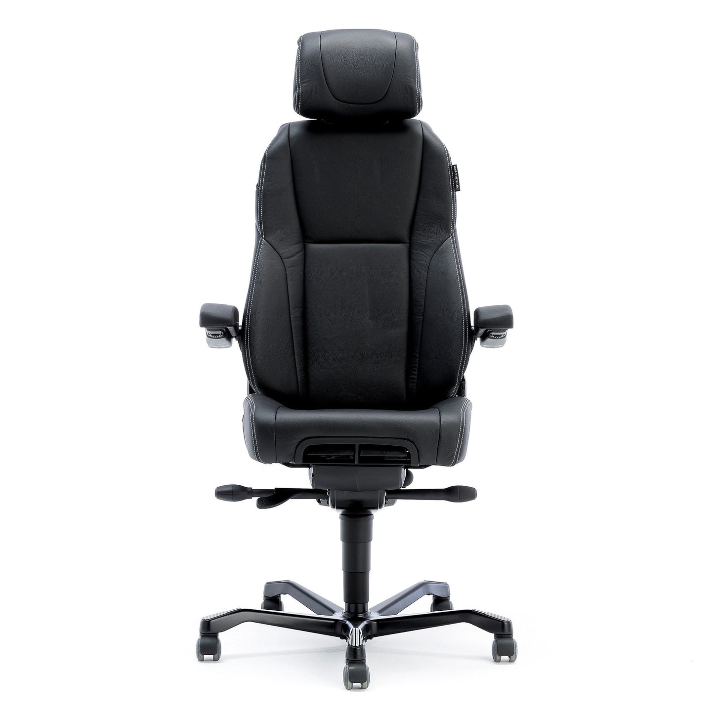 Helt nytt | 24-timersstol RAMSEY, svart skinn