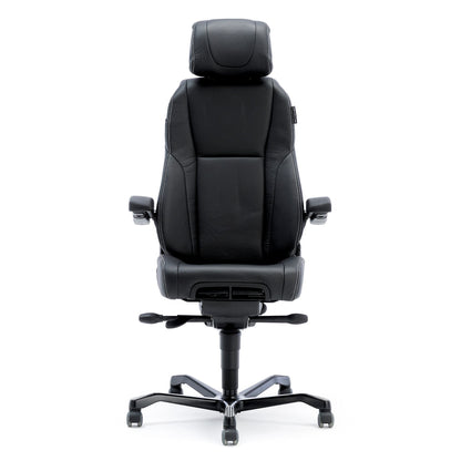 Helt nytt | 24-timersstol RAMSEY, svart skinn