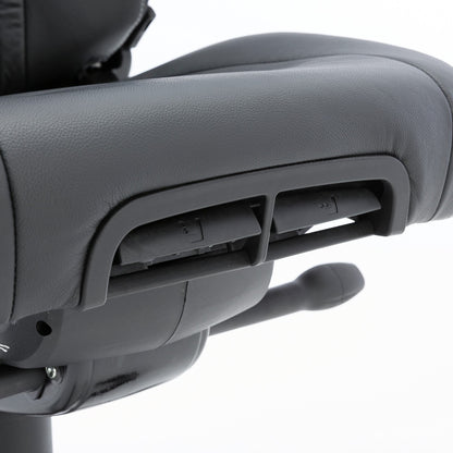 Helt nytt | 24-timersstol RAMSEY, svart skinn