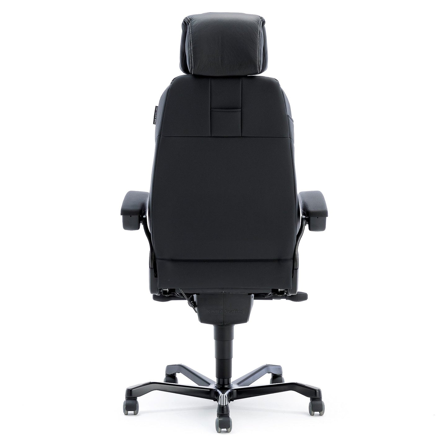 Helt nytt | 24-timersstol RAMSEY, svart skinn