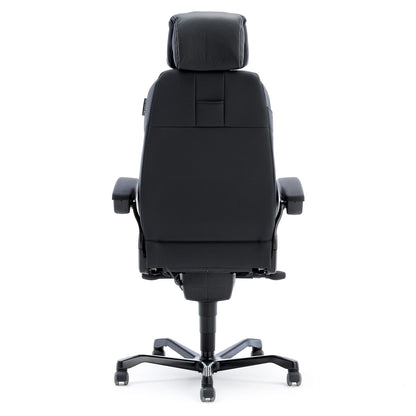 Helt nytt | 24-timersstol RAMSEY, svart skinn