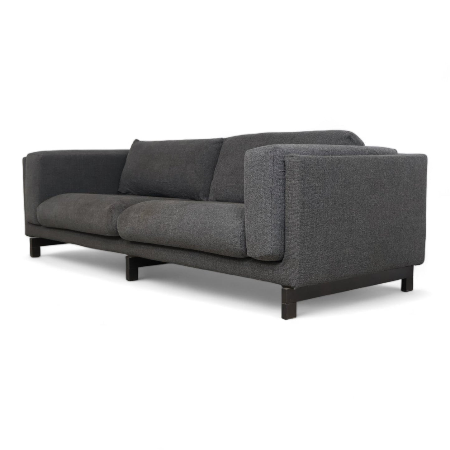 Nyrenset | Mørk grå IKEA Nockeby 3-seter sofa