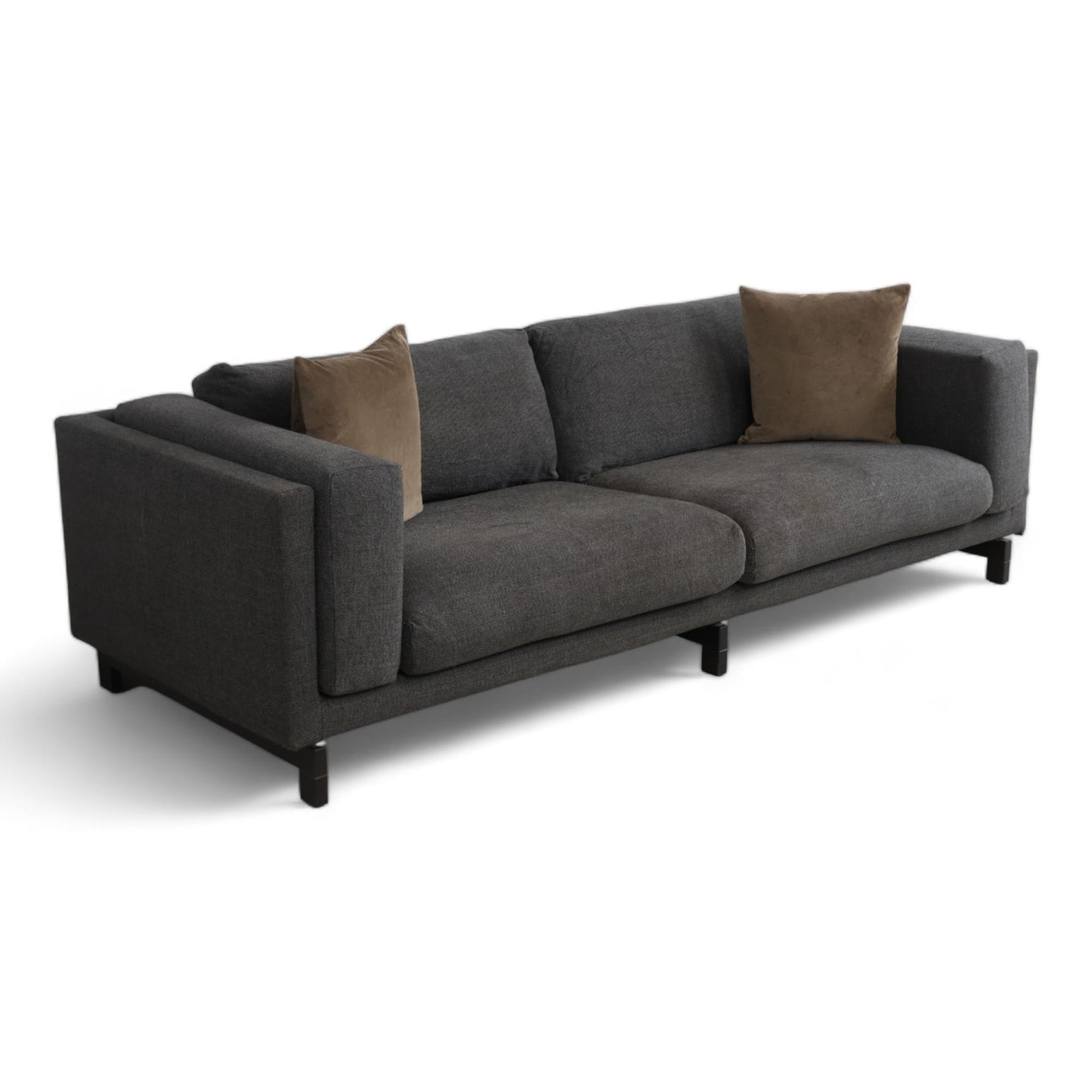 Nyrenset | Mørk grå IKEA Nockeby 3-seter sofa