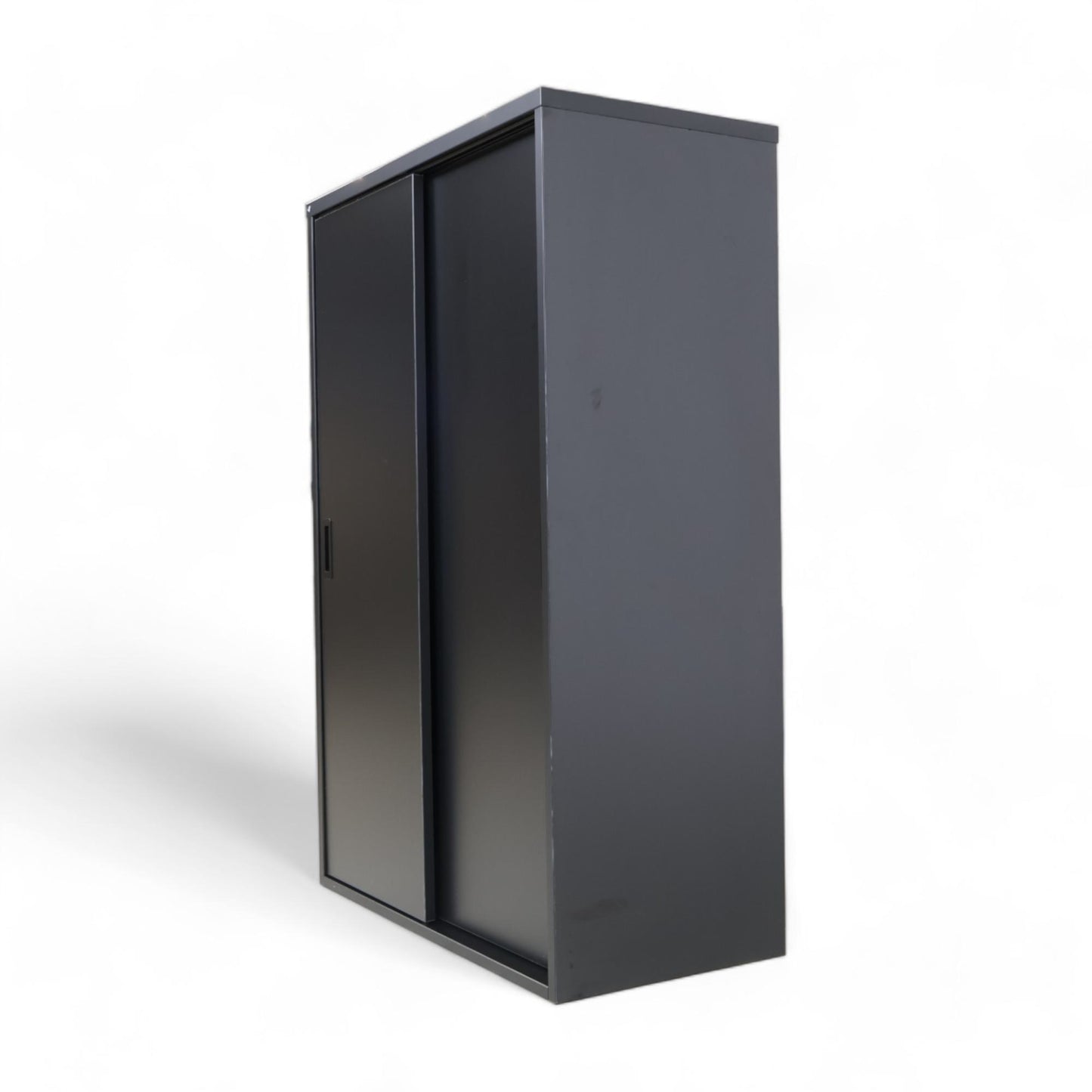 Modulus kabinett med skyvedører i svart 120x80