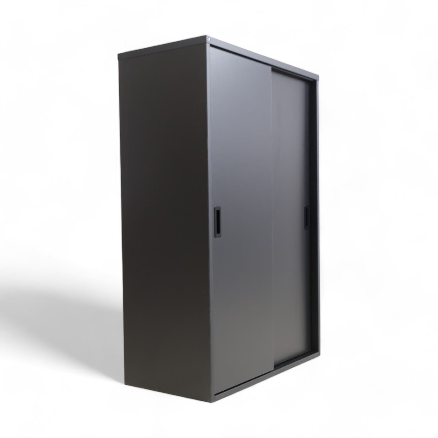 Modulus kabinett med skyvedører i svart 120x80