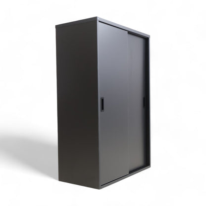 Modulus kabinett med skyvedører i svart 120x80