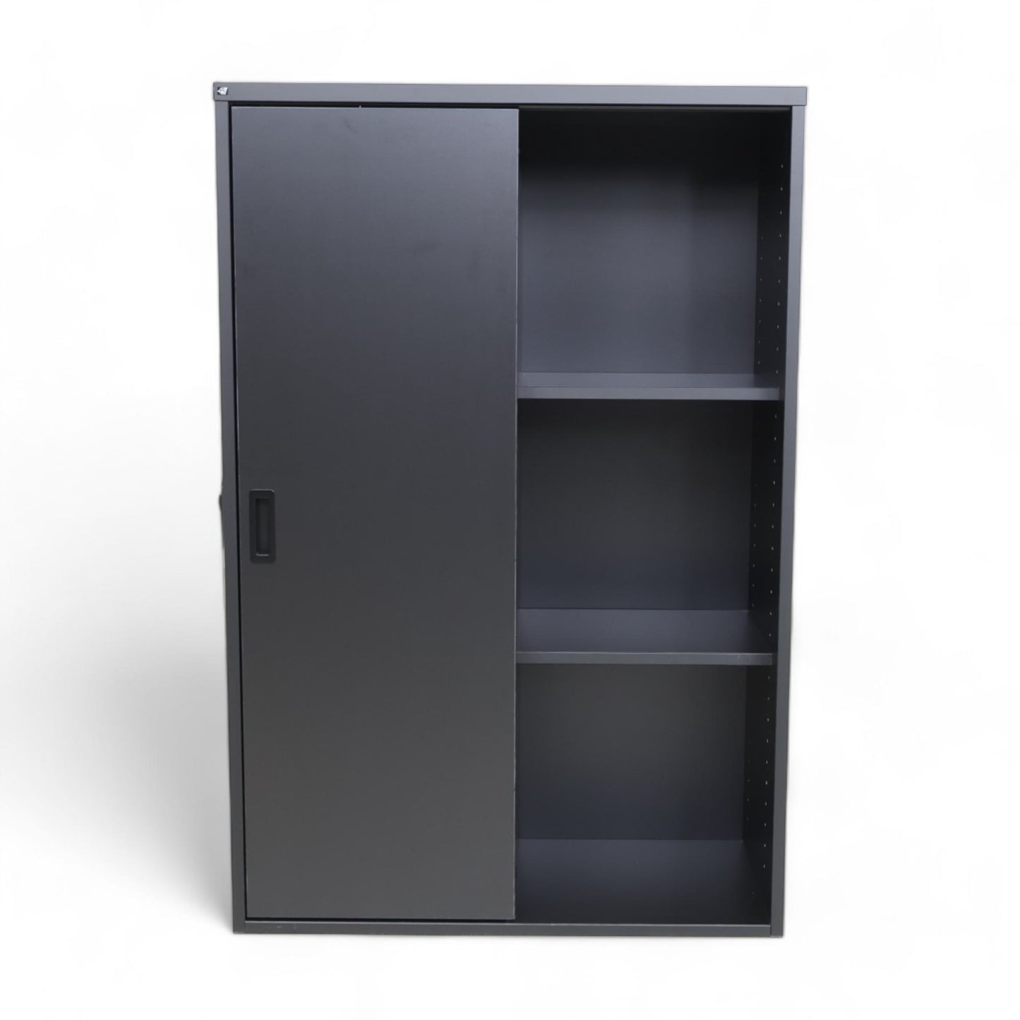 Modulus kabinett med skyvedører i svart 120x80