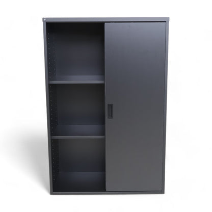 Modulus kabinett med skyvedører i svart 120x80