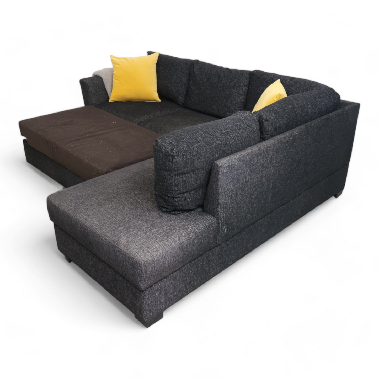 Nyrenset | Trademax Moa sovesofa med sjeselong og oppbevaring