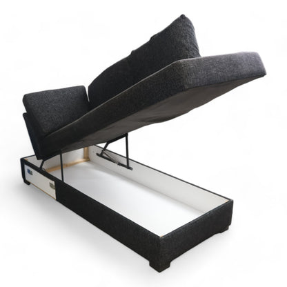 Nyrenset | Trademax Moa sovesofa med sjeselong og oppbevaring