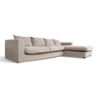 Nyrenset | Beige Home and Cottage Orlando sofa med sjeselong