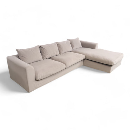 Nyrenset | Beige Home and Cottage Orlando sofa med sjeselong
