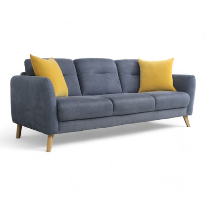 Nyrenset | Blå Hjort Knudsen 3-seter sofa