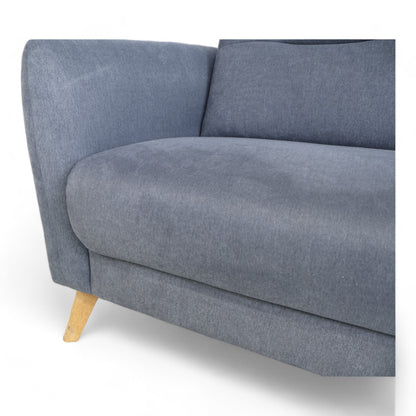 Nyrenset | Blå Hjort Knudsen 3-seter sofa