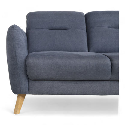 Nyrenset | Blå Hjort Knudsen 3-seter sofa