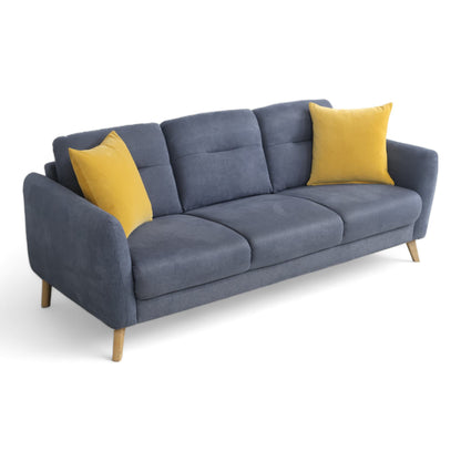 Nyrenset | Blå Hjort Knudsen 3-seter sofa