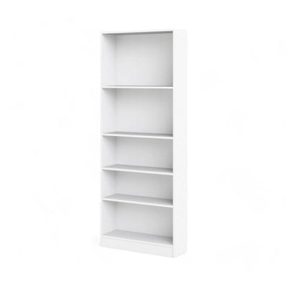 Helt nytt | Enkel hvit bokhylle med 4 hyller