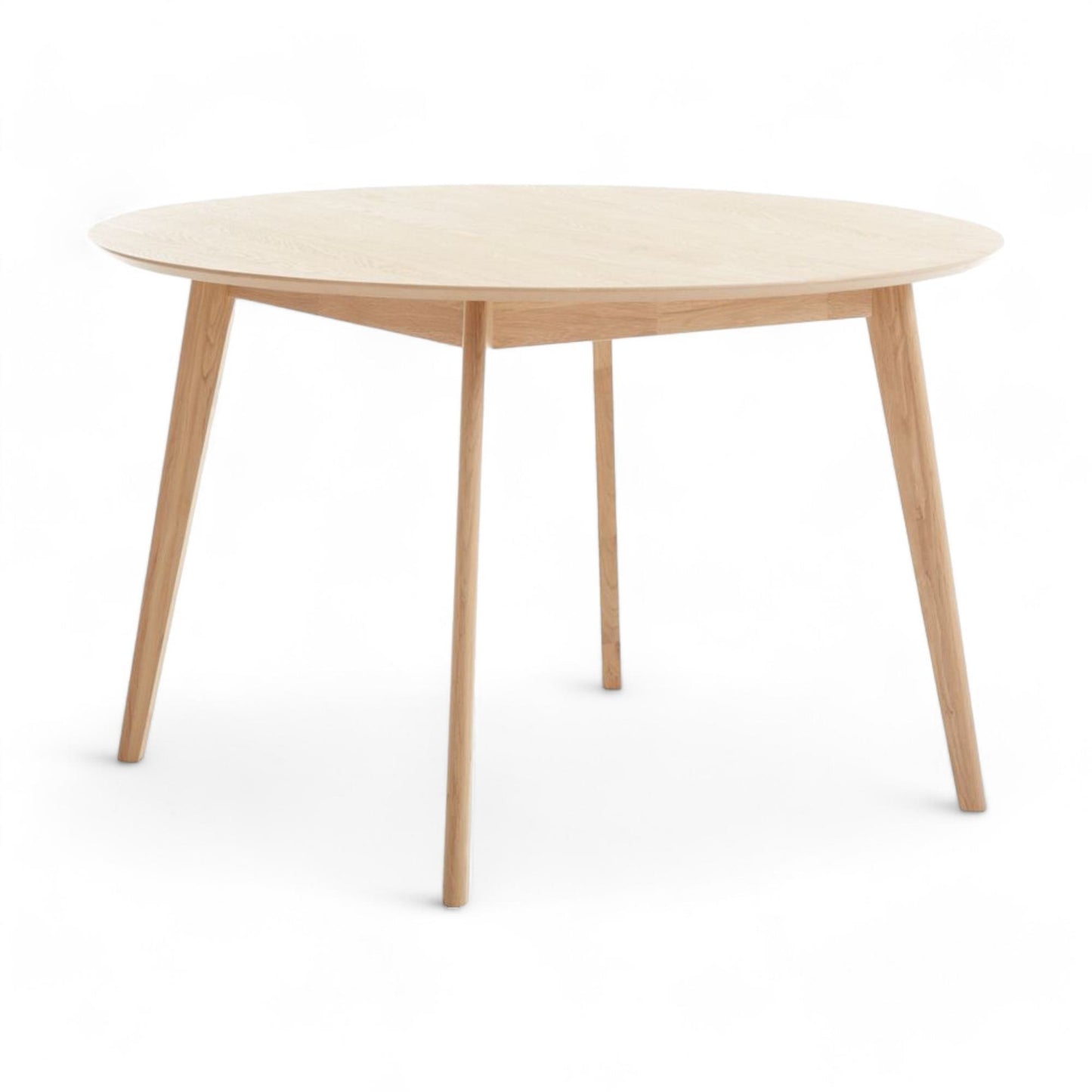 Kvalitetssikret | KALBY rundt spisebord i lys eikefinér og massiv eik fra Jysk