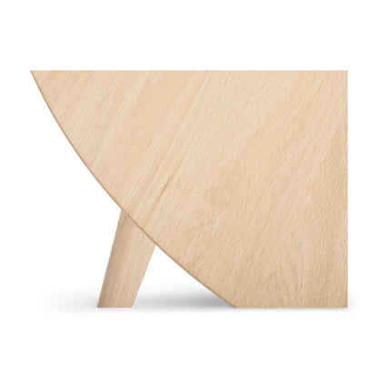 Kvalitetssikret | KALBY rundt spisebord i lys eikefinér og massiv eik fra Jysk