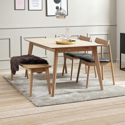 Stort KALBY spisebord fra Jysk i lys eik