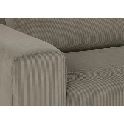 Emerson sofa med sjeselong fra A-Møbler, grå kordfløyel