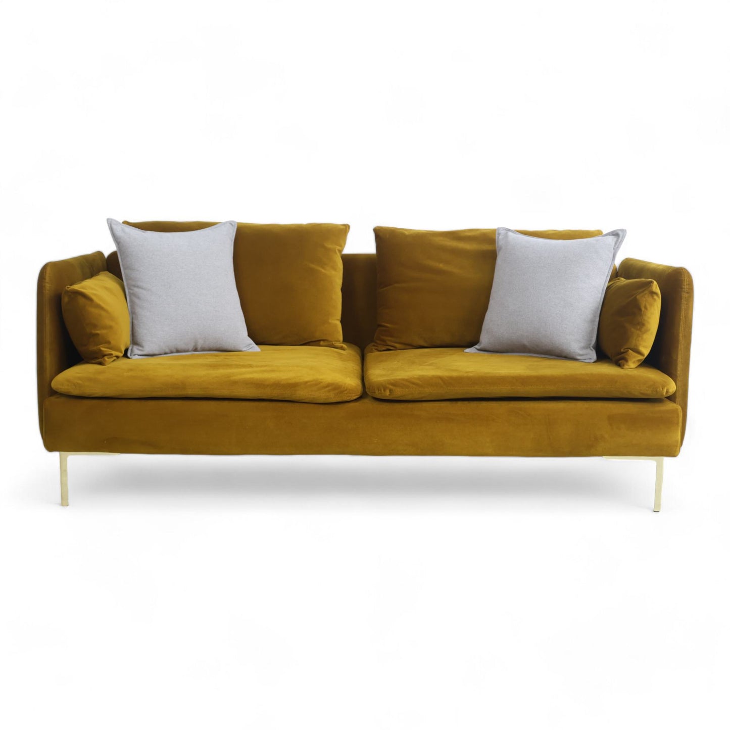 Nyrenset | Turmeric Ikea Söderhamn 3-seter sofa i velur