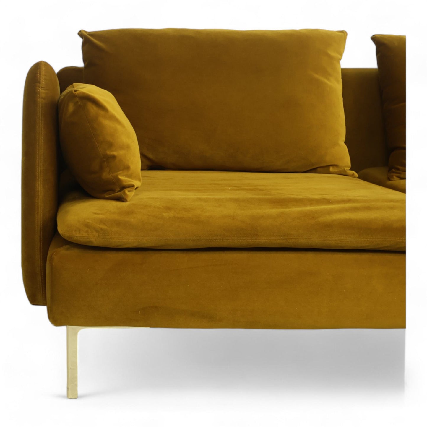 Nyrenset | Turmeric Ikea Söderhamn 3-seter sofa i velur