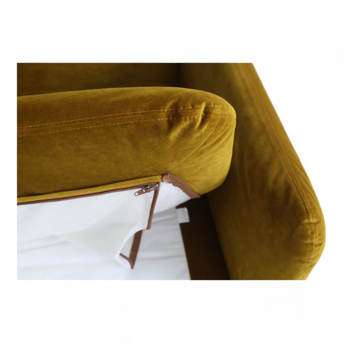 Nyrenset | Turmeric Ikea Söderhamn 3-seter sofa i velur