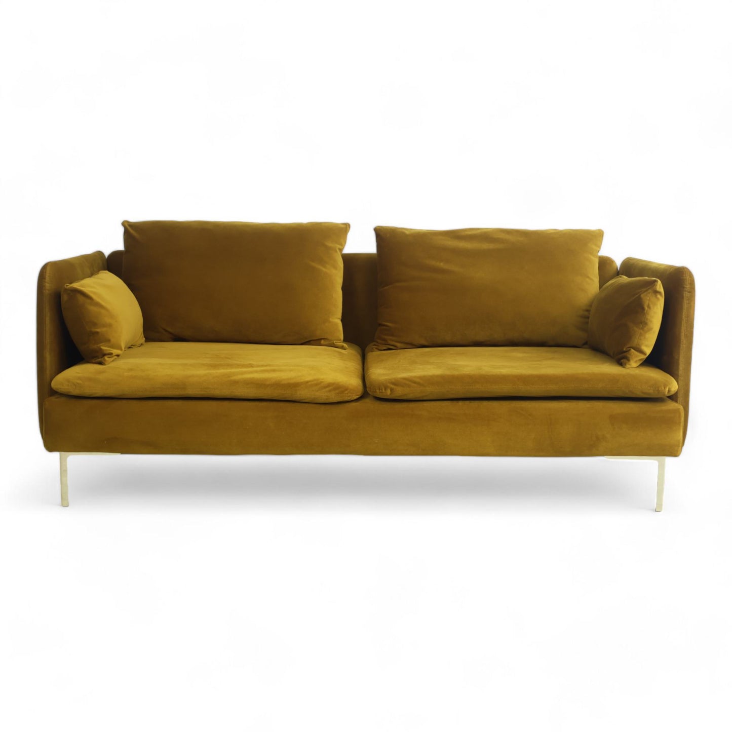 Nyrenset | Turmeric Ikea Söderhamn 3-seter sofa i velur