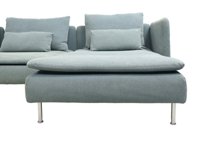 Nyrenset | Turkis IKEA SÖDERHAMN 4-seters sofa med sjeselong