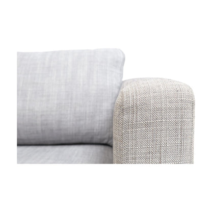 Nyrenset | Lys grå IKEA Karlstad sofa med sjeselong