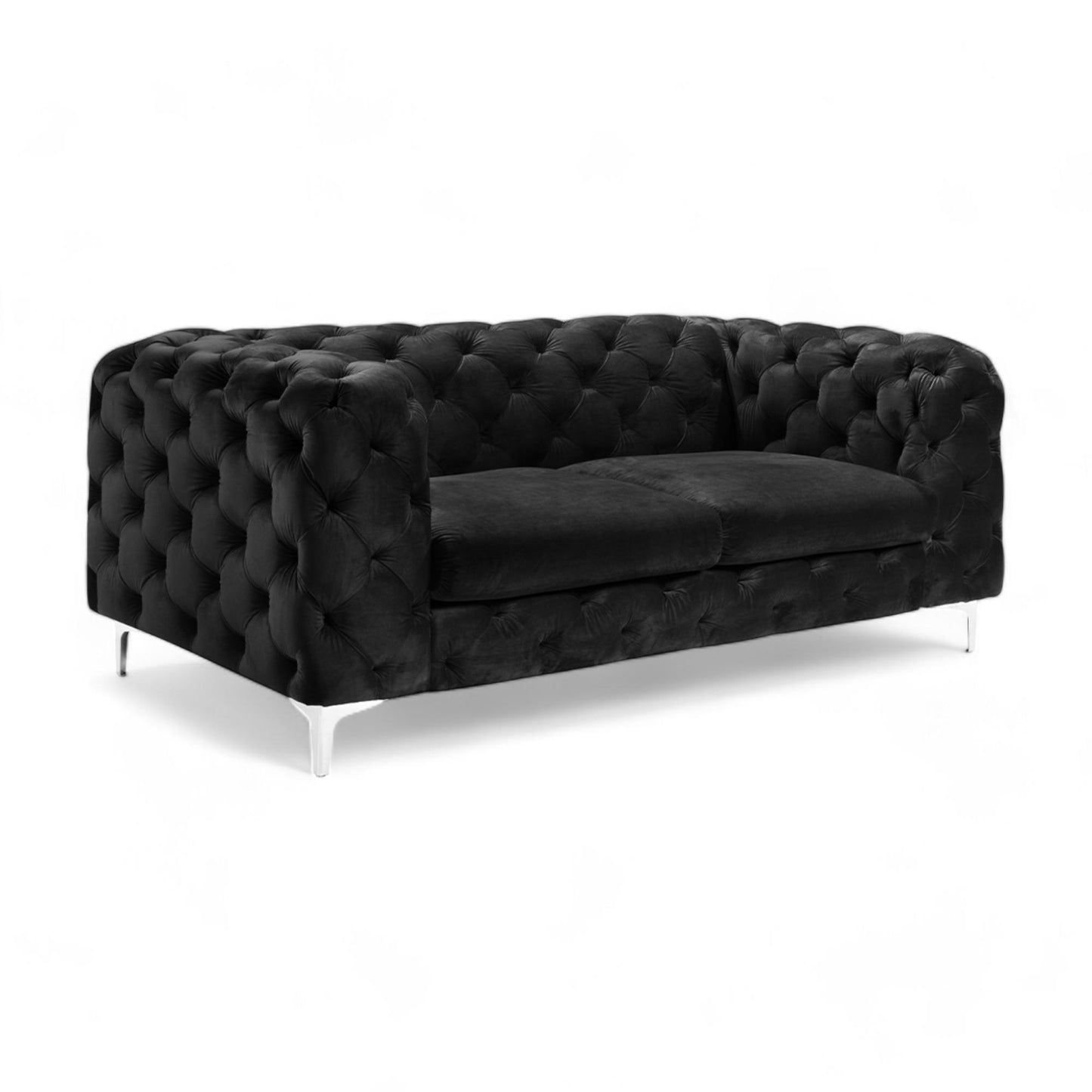 Utmerket tilstand | Bella 2-Seter Sofa i sort velur