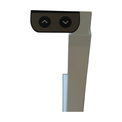 El hev/senk skrivebord 120x80 cm, hvit laminat, LINAK