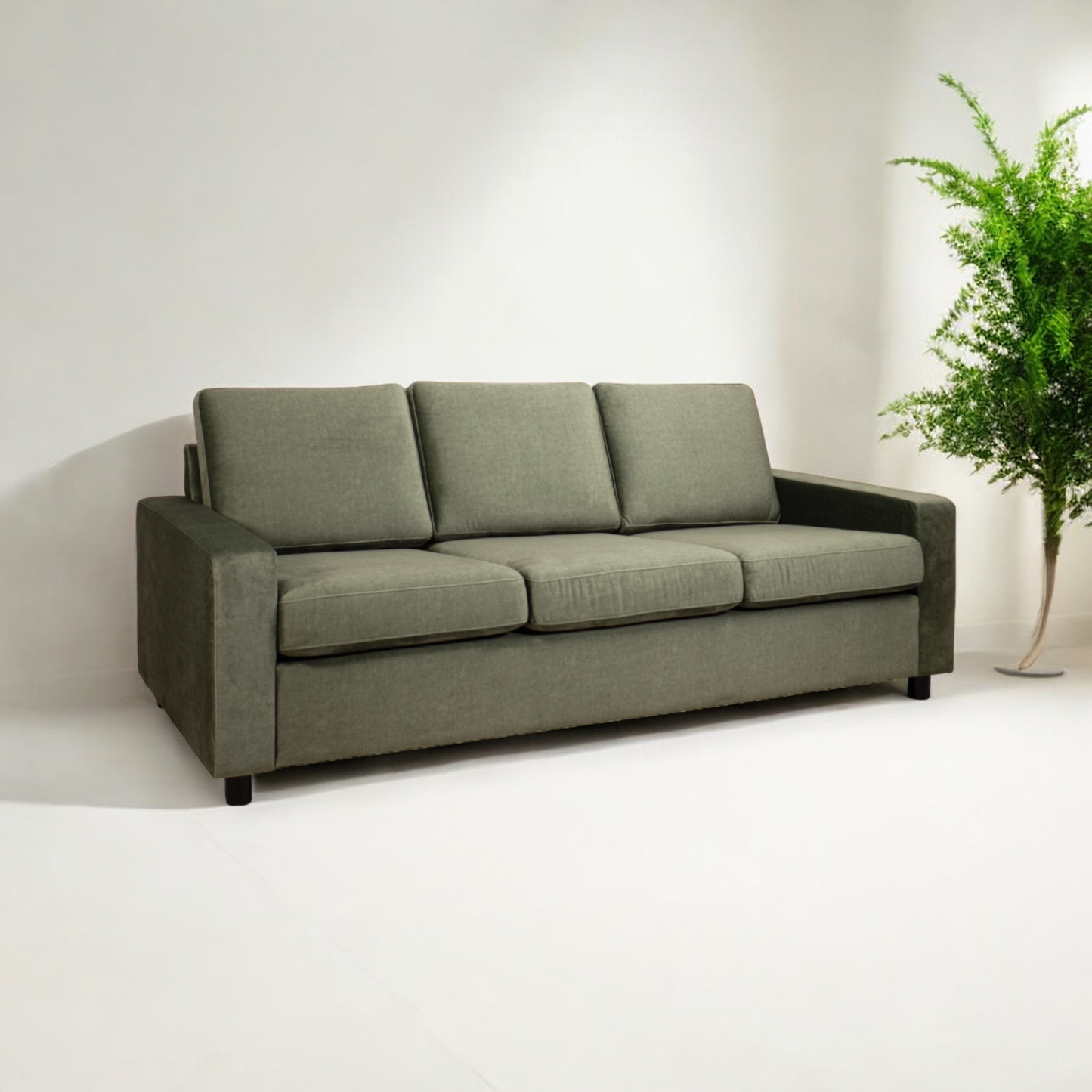 Ubrukt | Grønn London Symphony 3-seter sofa