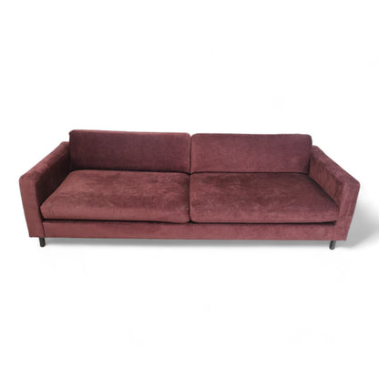 Nyrenset | Skeidar Time 3-seter sofa i burgunder tekstil