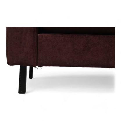 Nyrenset | Skeidar Time 3-seter sofa i burgunder tekstil