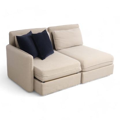 Nyrenset | Beige Ikea Vallentuna 2-seter sovesofa