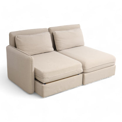 Nyrenset | Beige Ikea Vallentuna 2-seter sovesofa