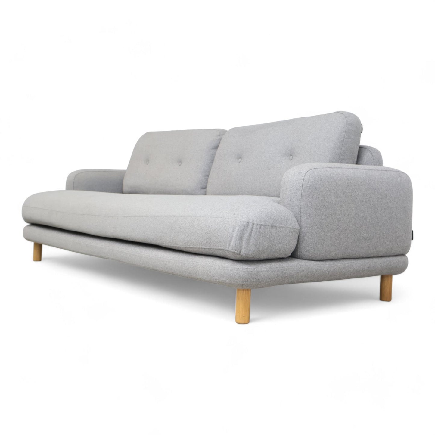 Nyrenset | Grå 3-seter sofa i ull fra Habitat