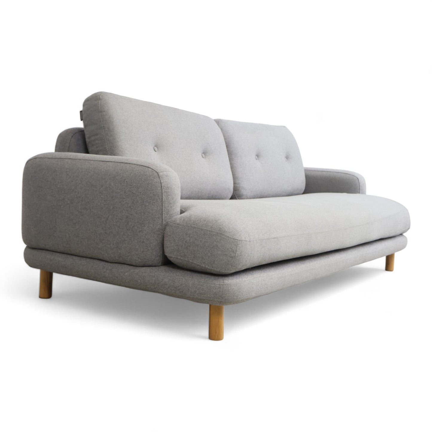 Nyrenset | Grå 3-seter sofa i ull fra Habitat