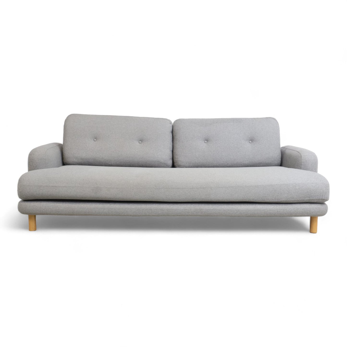 Nyrenset | Grå 3-seter sofa i ull fra Habitat