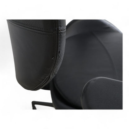 HATTEFJÄLL Kontorstol med armlener, Smidig svart/svart