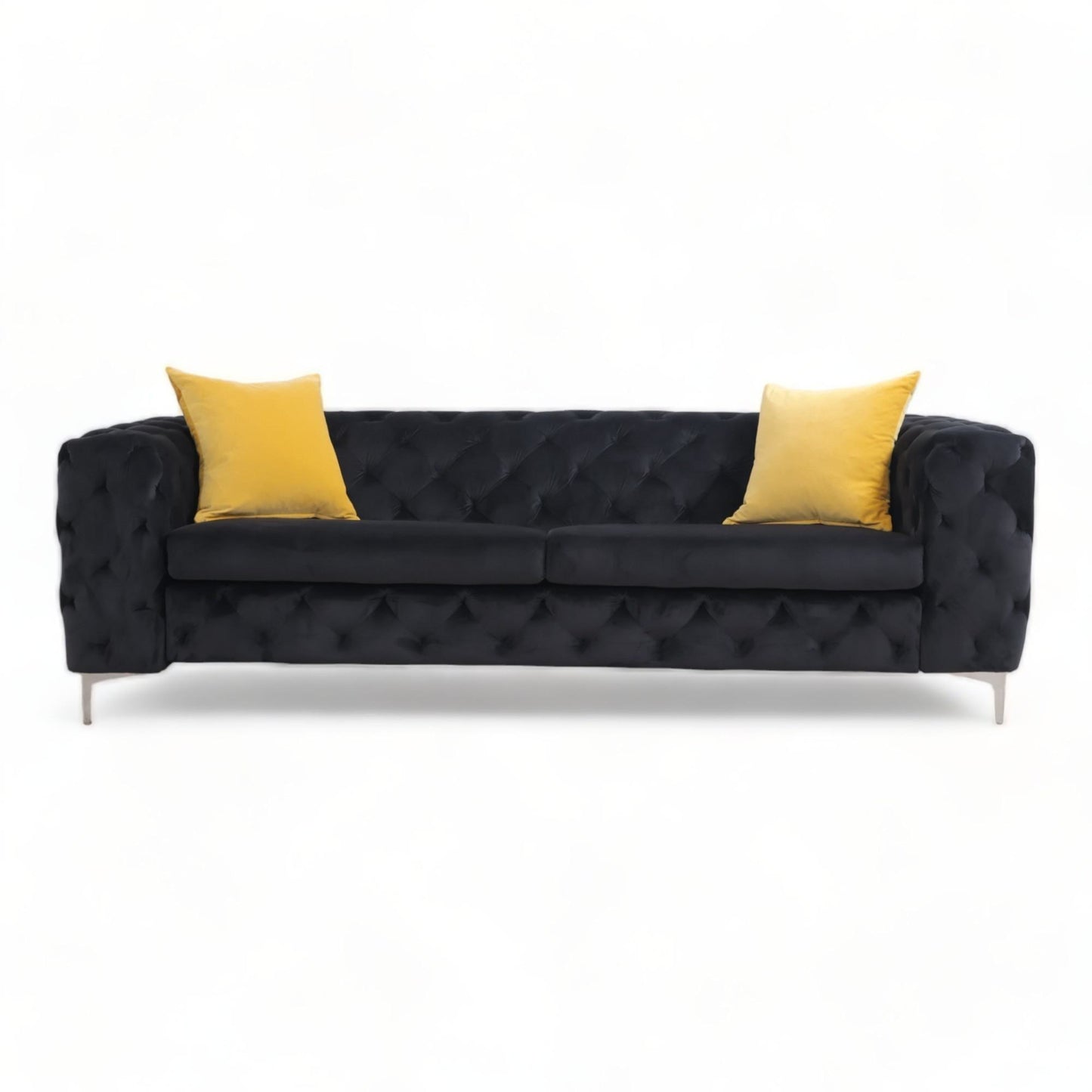 Nyrenset | A-møbler Bella 3-seter sofa i sort velur